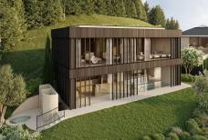 Ganis Resort - Zugangsweg vom SPA-Bereich zum Ruheraum im 1. Obergeschoss des Saunahauses