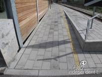 Bahnhof Tschars: Rampe