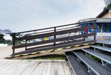 Rampa d'accesso alla stazione a monte
