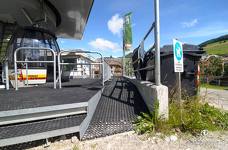 Kabinenbahn Piz de Plaies - Zugangsrampe zur Talstation